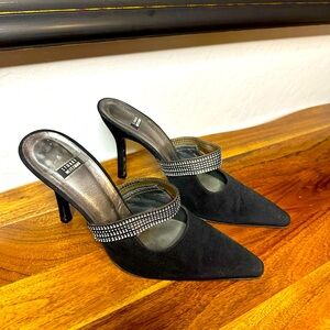 Stuart Weitzman Pointy Crystal detail heels